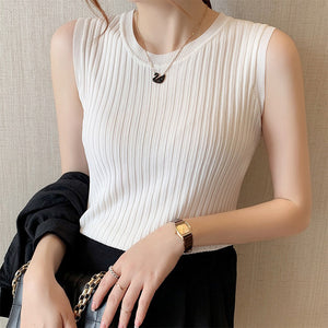 Ice Thin Knit Sleeveless Top