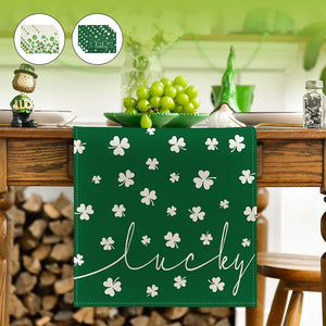 Spring Shamrock Table Runner