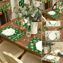 Load image into Gallery viewer, Spring Shamrock Table Runner