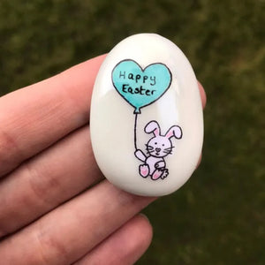 Easter Bunny Pocket Stone Gift