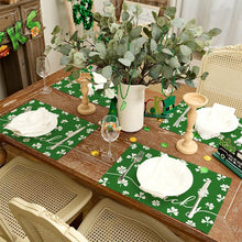 Load image into Gallery viewer, Spring Shamrock Table Runner