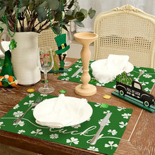 Load image into Gallery viewer, Spring Shamrock Table Runner