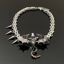 Load image into Gallery viewer, Imprisoned Flying Dragon Necklace