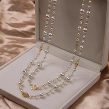 Load image into Gallery viewer, Pearl Flower Long Necklace