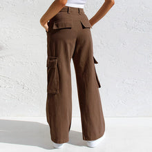 Load image into Gallery viewer, Adjustable Straight Fit Cargo Pants