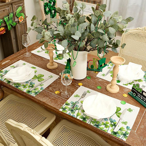 Spring Shamrock Table Runner