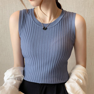 Ice Thin Knit Sleeveless Top