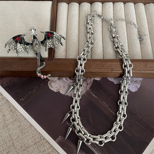 Imprisoned Flying Dragon Necklace