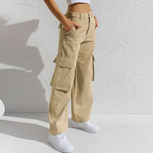 Load image into Gallery viewer, Adjustable Straight Fit Cargo Pants