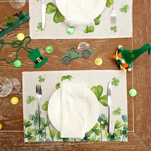 Spring Shamrock Table Runner