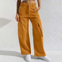 Load image into Gallery viewer, Adjustable Straight Fit Cargo Pants