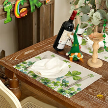 Load image into Gallery viewer, Spring Shamrock Table Runner