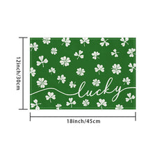 Load image into Gallery viewer, Spring Shamrock Table Runner