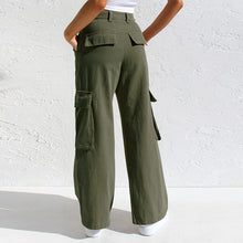 Load image into Gallery viewer, Adjustable Straight Fit Cargo Pants