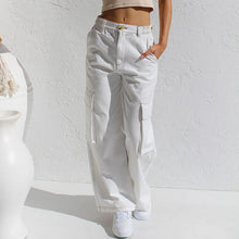 Load image into Gallery viewer, Adjustable Straight Fit Cargo Pants