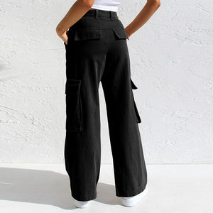 Adjustable Straight Fit Cargo Pants