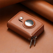 Load image into Gallery viewer, Smart AirTag Zipper RFID Slim Leather Wallet