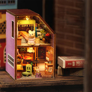 Mini Rabbit Town Wooden Doll House Kit with Furniture