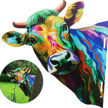 Load image into Gallery viewer, Artistic Cow Garden Ornament