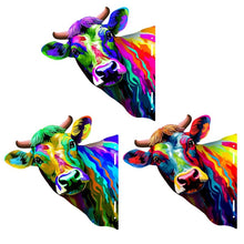 Load image into Gallery viewer, Artistic Cow Garden Ornament