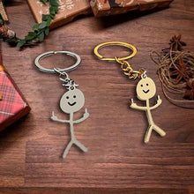 Load image into Gallery viewer, Funny Stickman Keychain