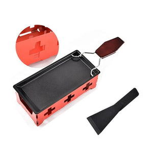 Non-stick Black Iron Cheese Raclette Grill Plate