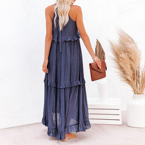 Irregular Strap Dress