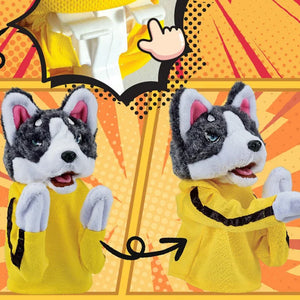 Plush Husky Gloves Doll