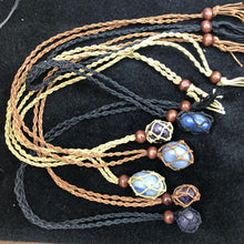 Load image into Gallery viewer, Waxed Necklace Cord For Crystal Pendant