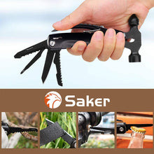 Load image into Gallery viewer, Saker Multi-Functional 12 in 1 Mini Hammer Camping Gear Survival Tool