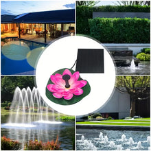 Load image into Gallery viewer, Lotus Shaped Solar Fountain Pond Decorative