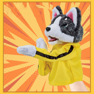 Plush Husky Gloves Doll