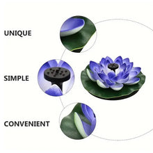 Load image into Gallery viewer, Lotus Shaped Solar Fountain Pond Decorative