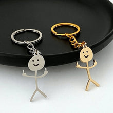 Load image into Gallery viewer, Funny Stickman Keychain