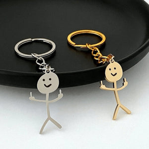 Funny Stickman Keychain