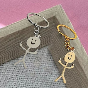 Funny Stickman Keychain