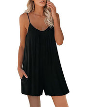 Load image into Gallery viewer, Sleeveless Romper with Pockets