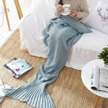 Load image into Gallery viewer, Mermaid Tail Blanket Crochet