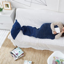 Load image into Gallery viewer, Mermaid Tail Blanket Crochet