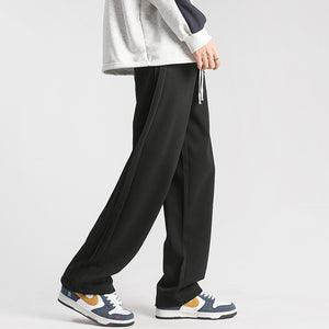 Men's Solid Drawstring Waist Sweatpant