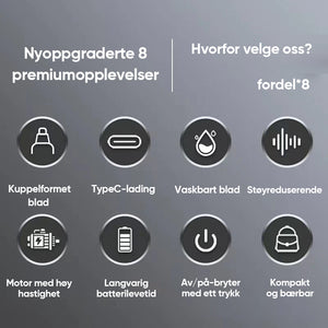 Bærbar nesehårstrimmer