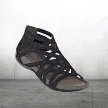 Load image into Gallery viewer, Round Toe Hollow Roman Gladiator Sandals