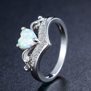 Opal Heart Ring