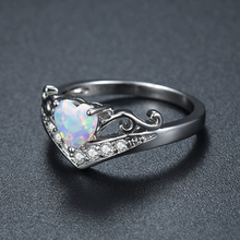 Load image into Gallery viewer, Opal Heart Ring