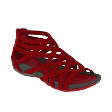 Load image into Gallery viewer, Round Toe Hollow Roman Gladiator Sandals