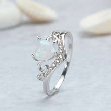 Load image into Gallery viewer, Opal Heart Ring