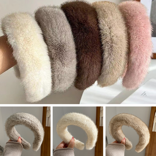 Warm Faux Mink Plush Headband