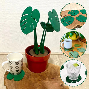 Funny Monstera Coaster