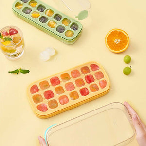 Press-Type Silicone Ice Cube Trays