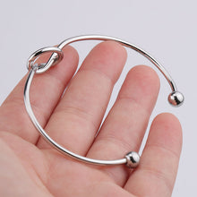 Load image into Gallery viewer, Adjustable Infinity Love Knot Bangle Bracelet